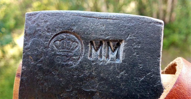 Initials on my axe head