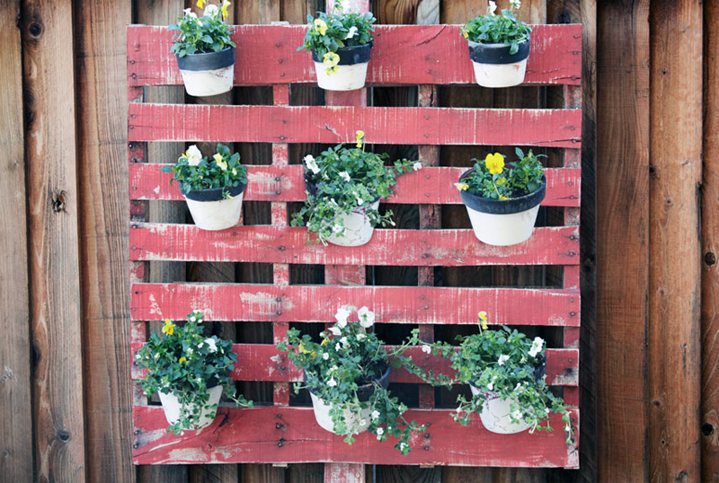 Wall Vertical Hanging Flower Planter Container Full Sunshine DIY Decor Multi 