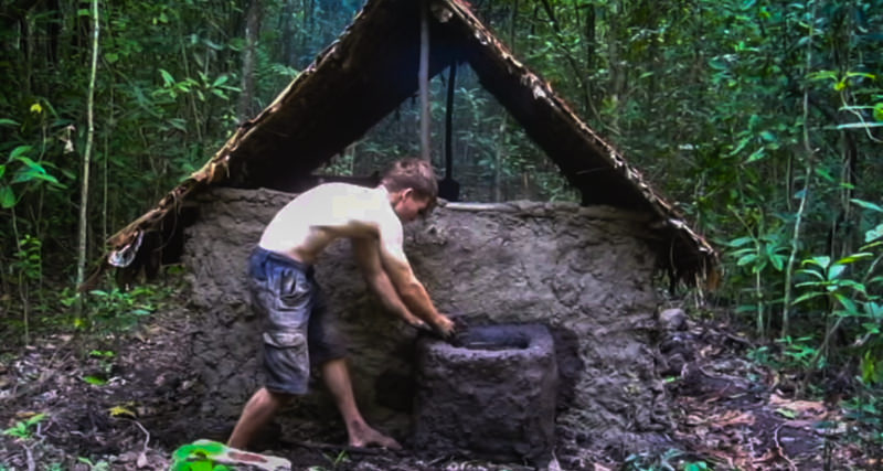 Primitive Shelter in the woods