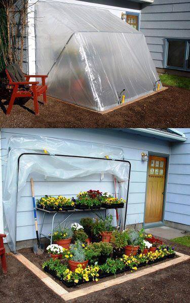 Fold down greenhouse