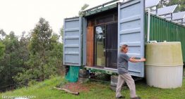 Couple Builds Off-Grid Mobile Home with 2 Shipping Containers